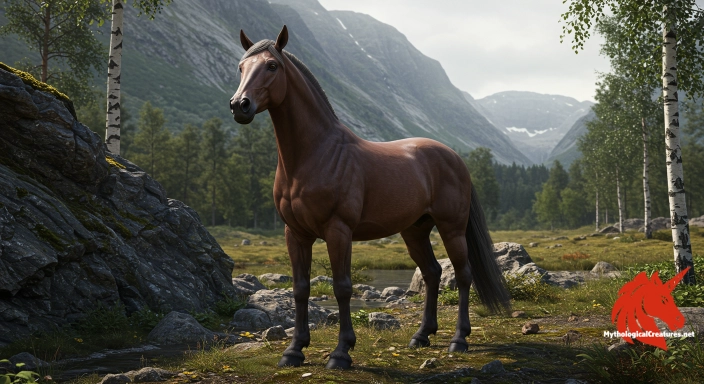 Depiction of Grani Discover another mythical creature