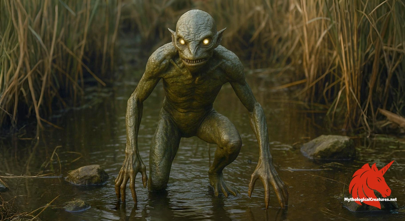 Grindylow - Used to warn children of the dangers of unsupervised water play by instilling fear of the lurking, predatory grindylow.