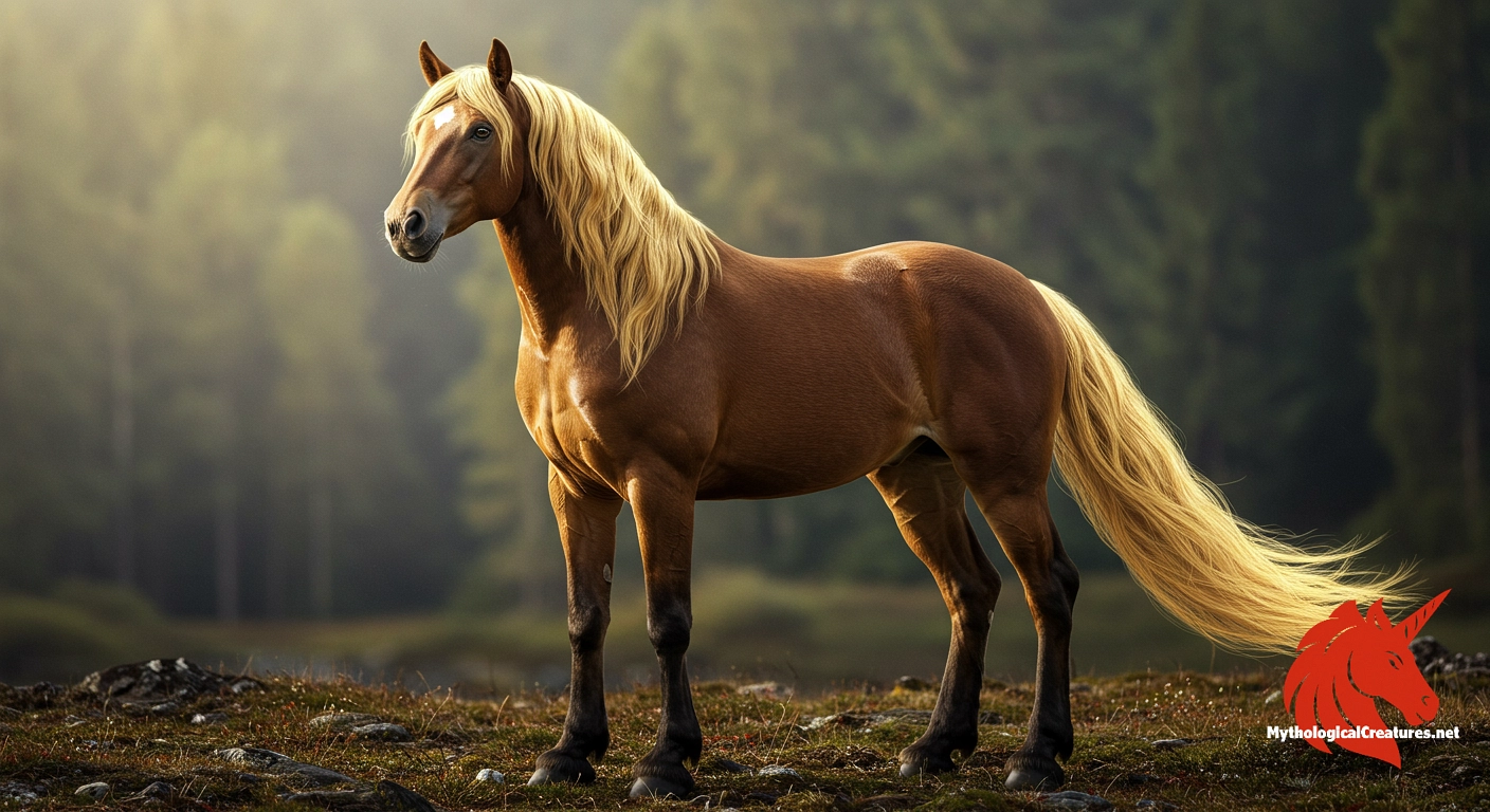 Gulltoppr - Gulltoppr is a key figure among the horses of the Norse gods, symbolising divine strength, longevity, and the systematisation of myth.