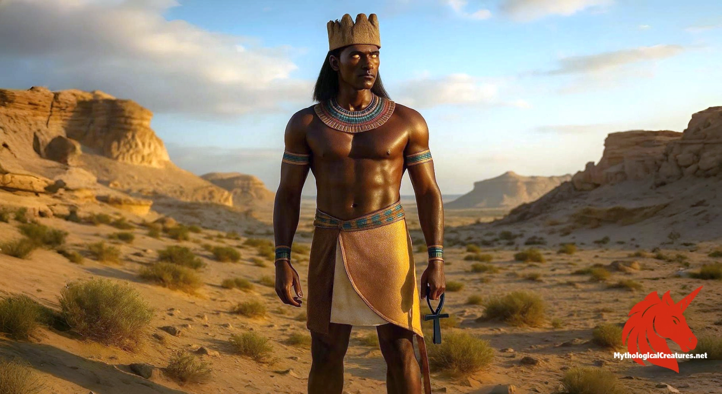 Ha - Ha protected Egypt from enemies and embodied the life-sustaining as well as the harsh aspects of the desert, linking the mortal realm with the divine realm of the Duat.