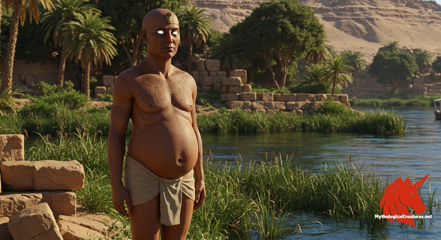 Hapi - Key deity in ensuring the fertility of the land and agricultural prosperity in ancient Egypt.