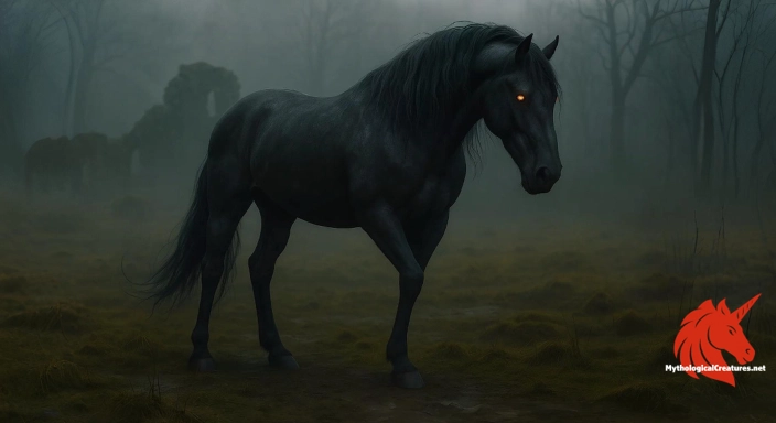 Depiction of Helhest Discover another mythical creature