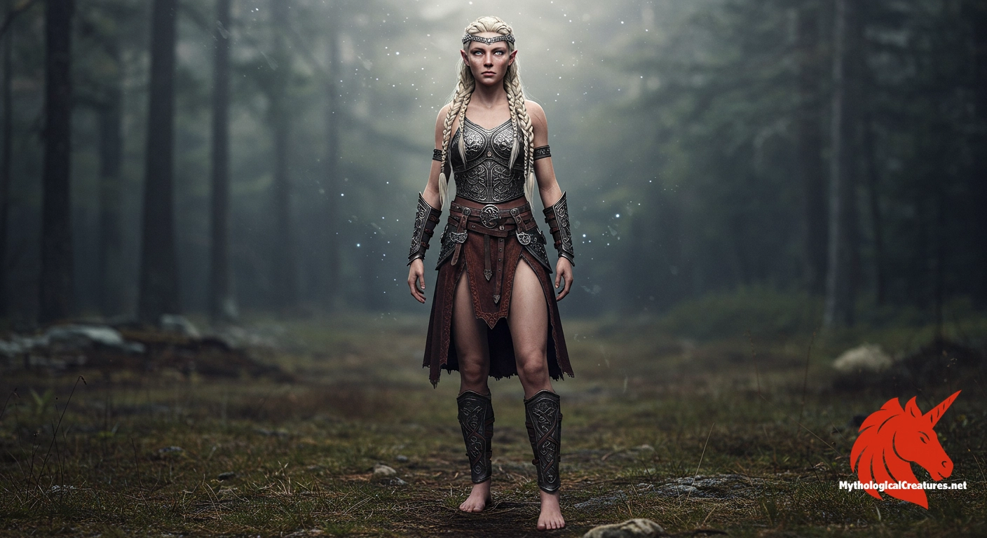Hervör alvitr - Represents divine intervention in battle and the link between mortal valor and the afterlife.