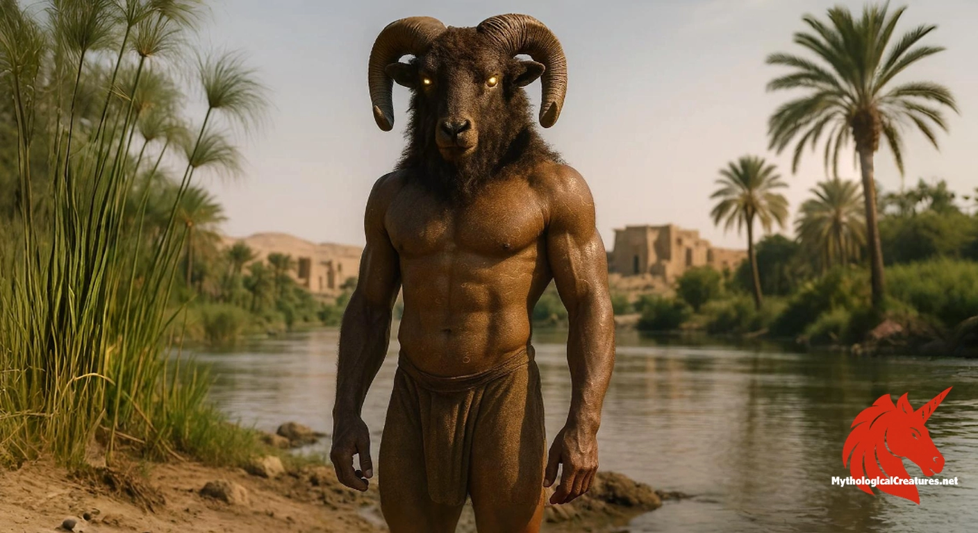 Heryshaf - Heryshaf was a central deity in Heracleopolis Magna, representing creation, fertility, and the life-giving properties of the Nile. His identity was later syncretized with major gods such as Ra, Osiris, Dionysus, and Heracles, underscoring his multifaceted role in ancient religion.