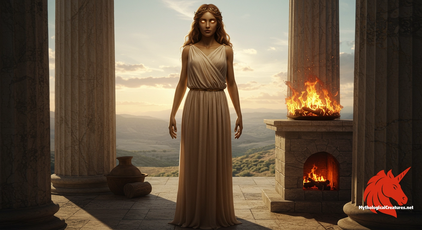 Hestia - She represents the sanctity of the home and the continuity of communal tradition despite her relatively low profile in mythological narratives. Hestia - She represents the sanctity of the home and the continuity of communal tradition despite her relatively low profile in mythological narratives.