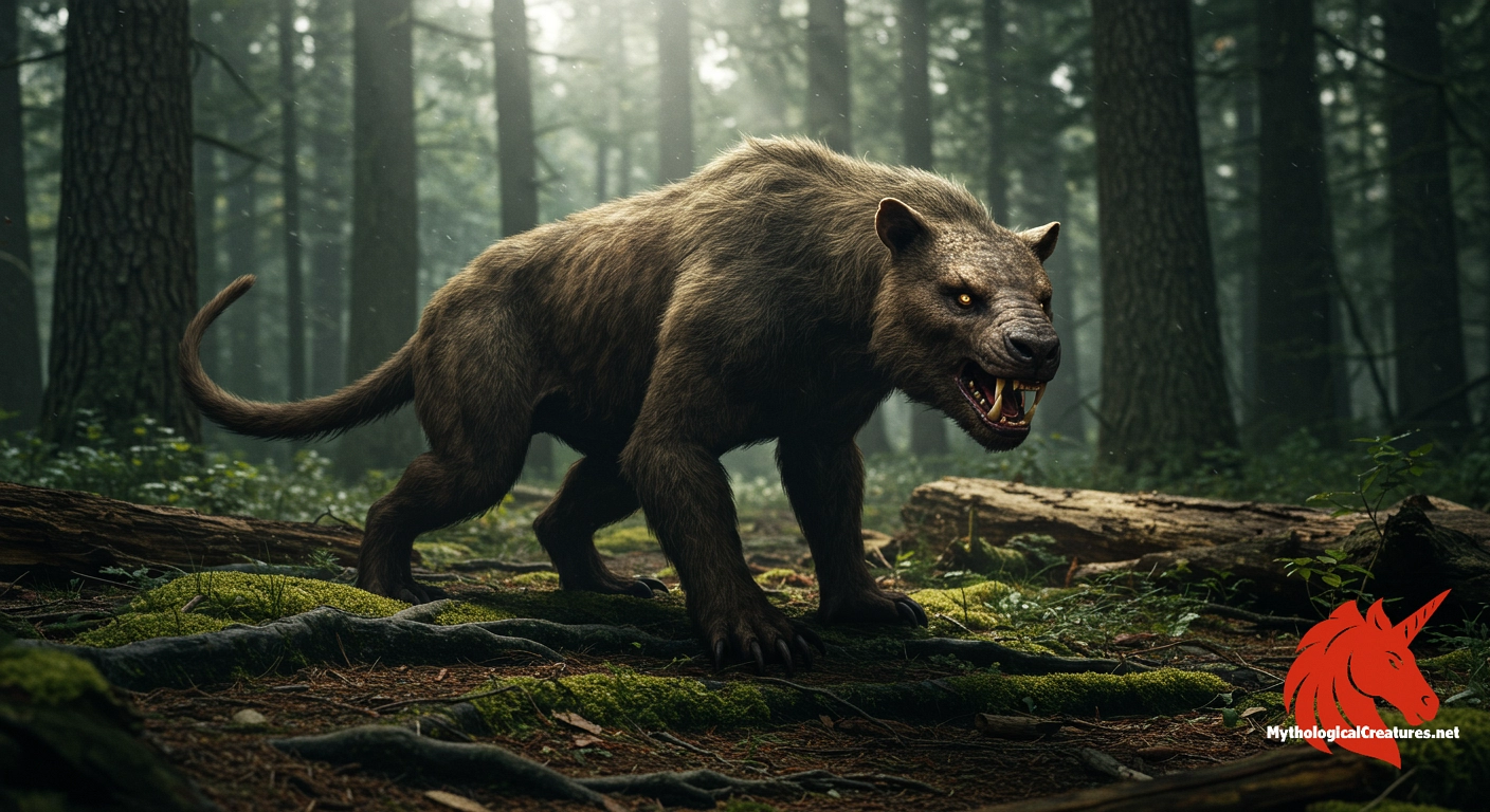 Hidebehind - The Hidebehind serves as a warning against venturing alone into the woods and represents the fear of unseen dangers lurking in the dark.