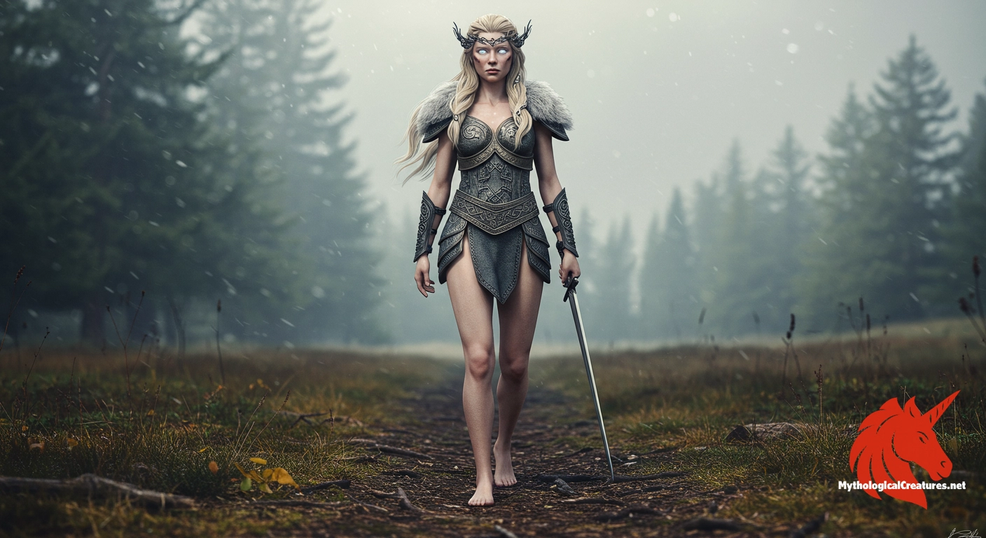 Hildr - Hildr embodies the perpetual nature of battle and the cyclical interplay of life and death in Norse mythology Hildr - Hildr embodies the perpetual nature of battle and the cyclical interplay of life and death in Norse mythology