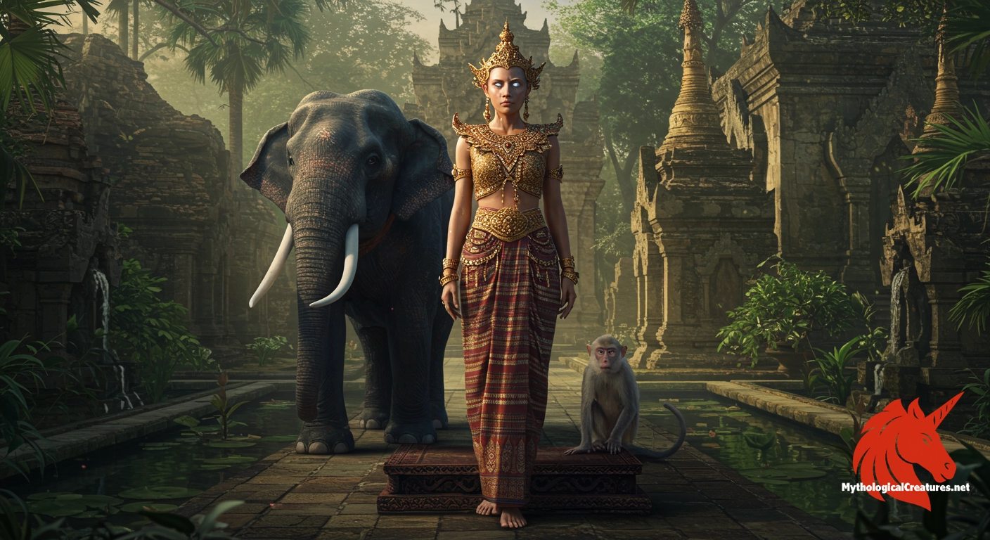 Hnamadawgyi - Her tragic act of self-sacrifice and subsequent transformation into a nat highlight themes of loyalty, loss, and enduring spiritual presence in Burmese culture.