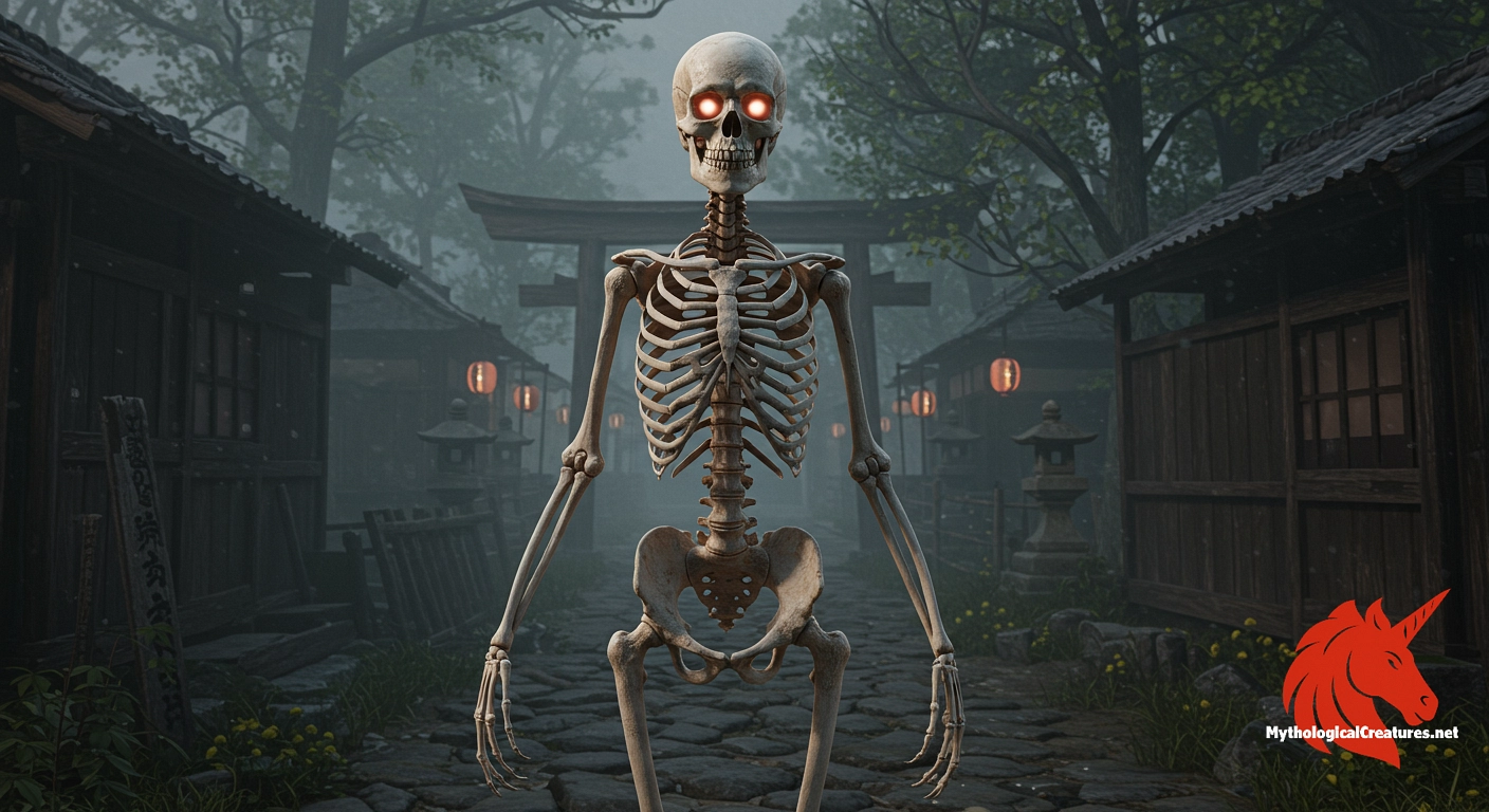 Hone-onna - Hone-onna embodies themes of lost love and the transient nature of beauty, serving as a cautionary figure within yokai legends while highlighting the unpredictable characteristics of the supernatural.