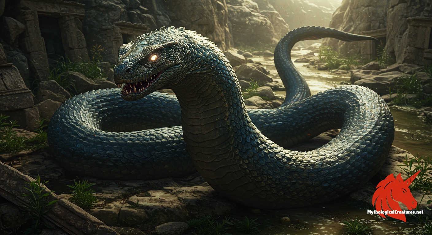 Illuyanka - Embodies chaos and natural forces in opposition to the storm god’s order, reflecting deep cultural themes in ancient Anatolia.