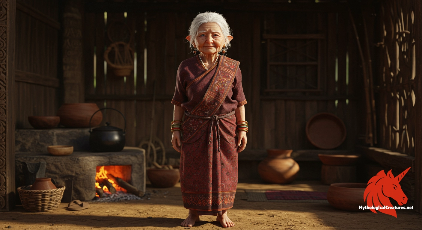 Imoinu - Embodies domestic well-being and social empowerment, inspiring the ideals of courage, independence, and righteousness among Meitei women.