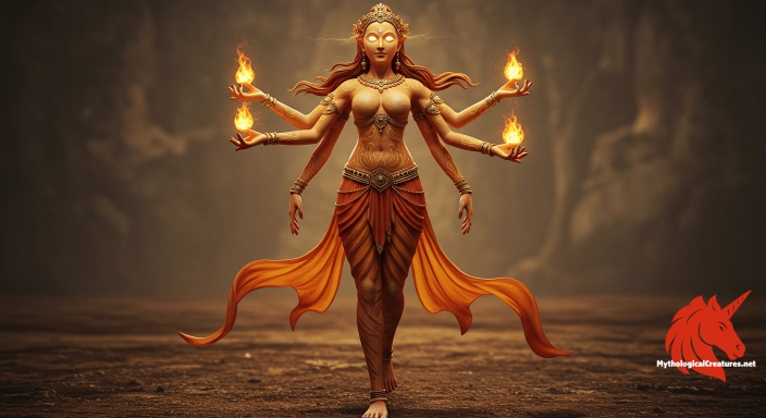 Depiction of Jwalamalini Discover another mythical creature