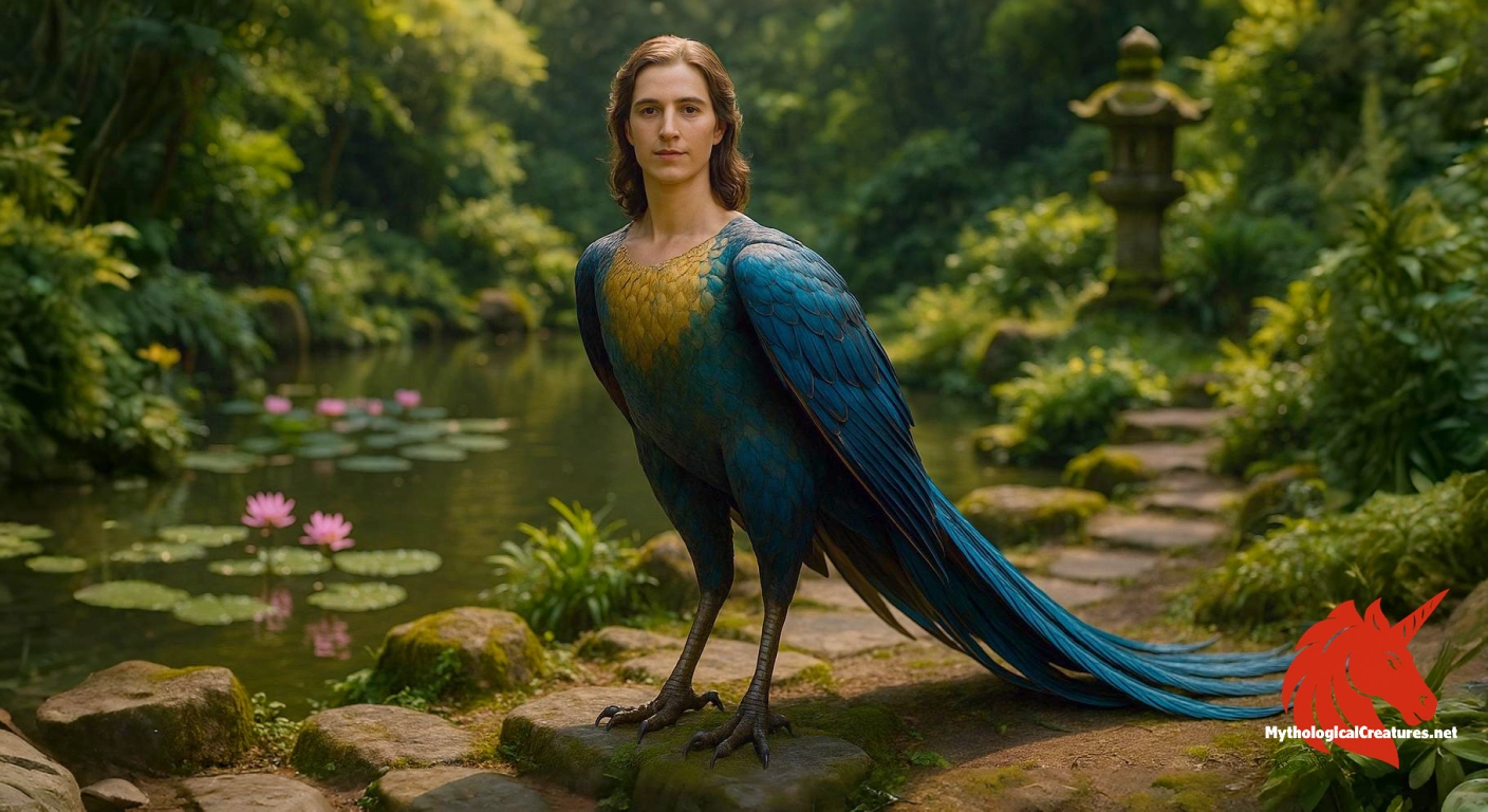 Kalaviṅka - Kalaviḥka represents the purity and divine resonance of the Buddha's voice, serving as an ethereal messenger in the Pure Land.