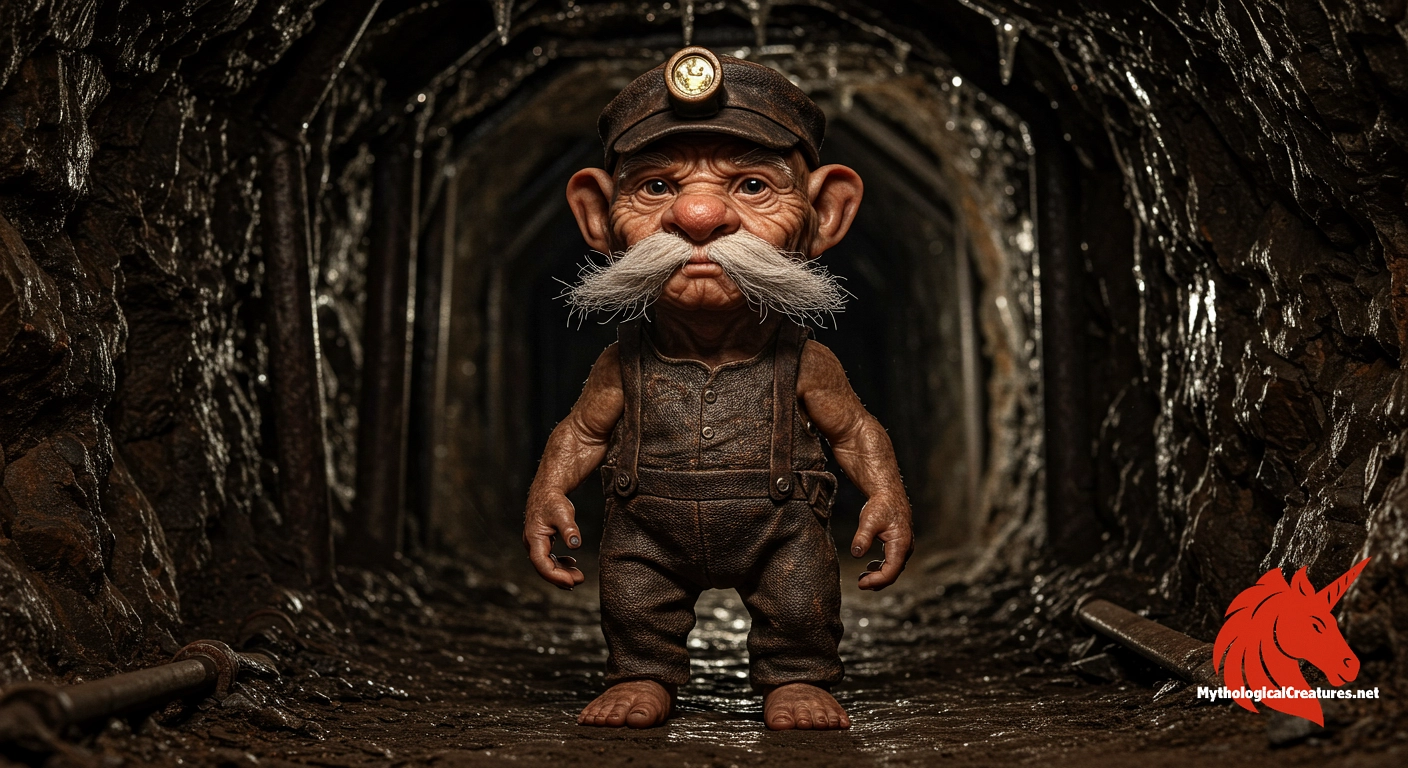 Knocker - Symbolises the mysterious and unpredictable nature of the mining underworld and serves as both an omen and a playful entity in local legends.