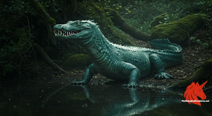 Depiction of Knucker Discover another mythical creature