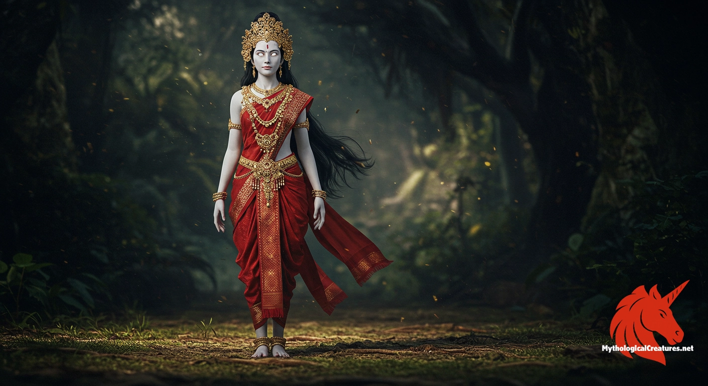 Konthoujam Tampha Lairembi - She represents the divine transformation of human beings and is a revered figure in Manipuri indigenous spirituality. Konthoujam Tampha Lairembi - She represents the divine transformation of human beings and is a revered figure in Manipuri indigenous spirituality.