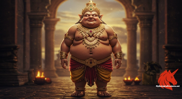 Depiction of Kubera Discover another mythical creature