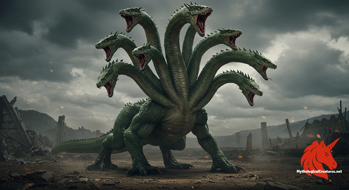 Lernaean Hydra - Represents the challenge of regeneration and the complexity of overcoming seemingly insurmountable obstacles in heroic mythology. Lernaean Hydra - Represents the challenge of regeneration and the complexity of overcoming seemingly insurmountable obstacles in heroic mythology.