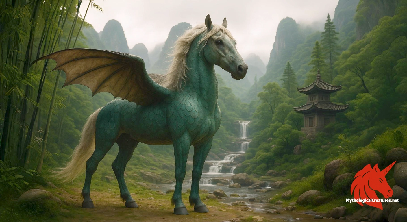 Longma - The longma is revered as a sign of impending great leadership and divine approval, bridging the celestial and earthly realms.