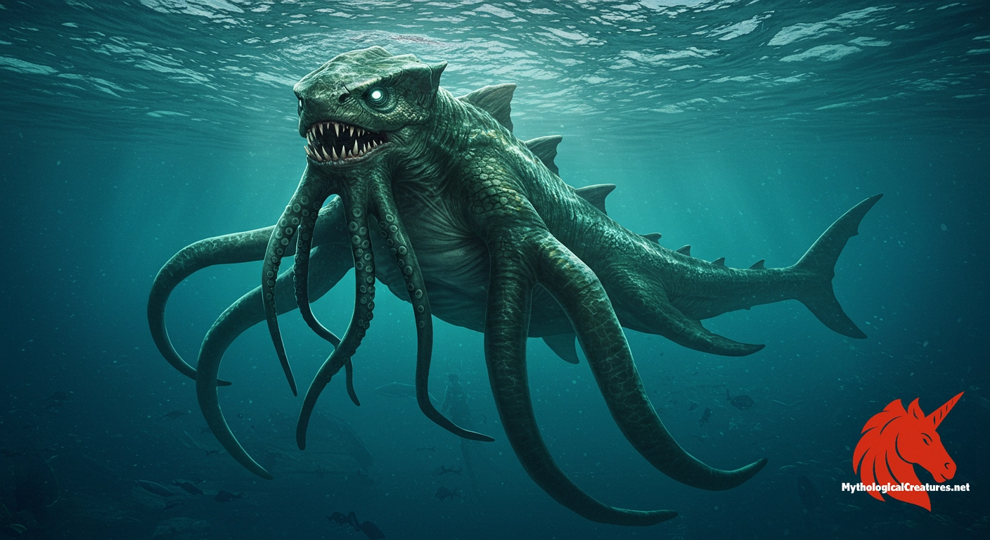 Lusca - Represents the enigmatic and perilous nature of the Caribbean marine environment, inspiring both fear and fascination.