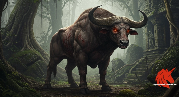 Depiction of Mahishasura Discover another mythical creature