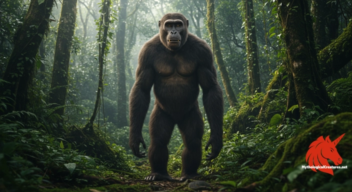 Depiction of Mande Barung Discover another mythical creature