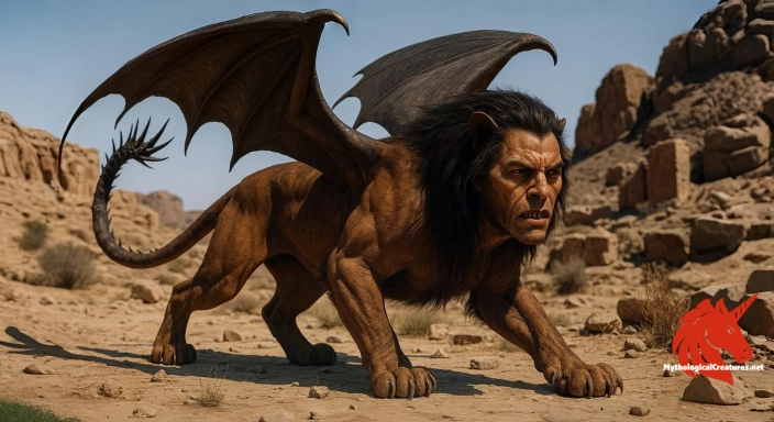 Depiction of Manticore Discover another mythical creature