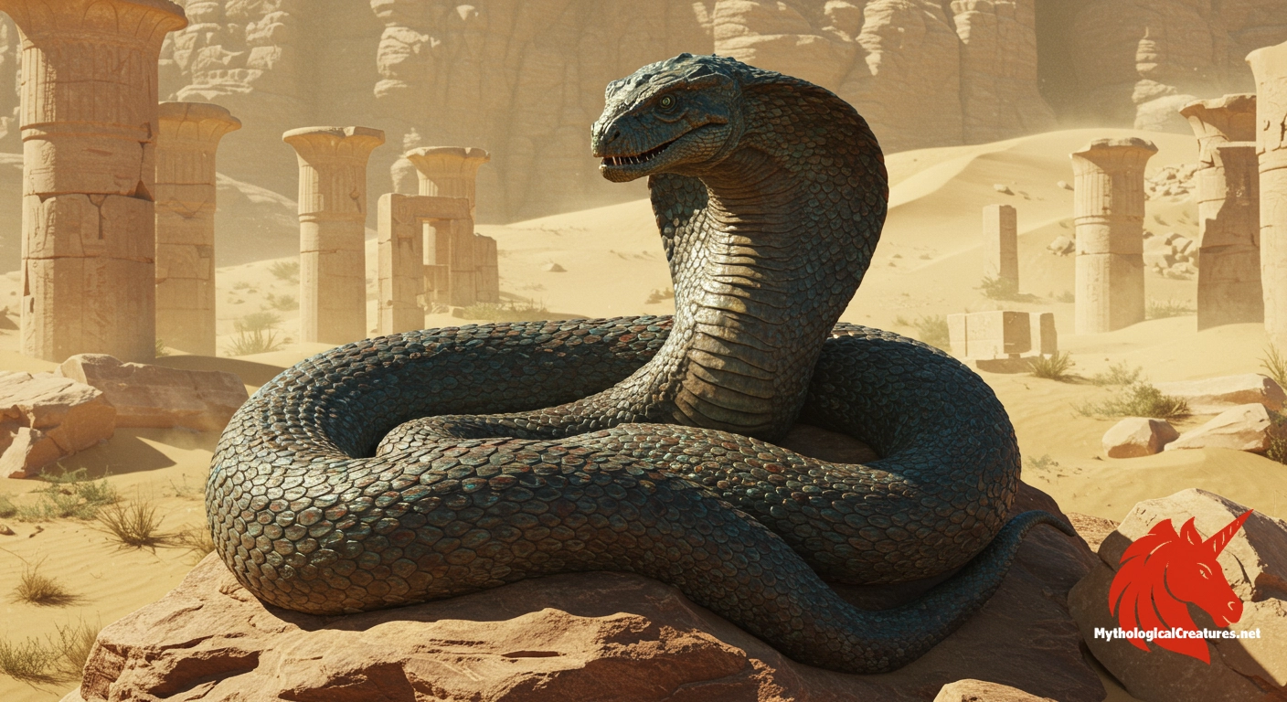 Mehen - Serves as the coiled protector of the solar barque, symbolising eternal protection and cosmic order