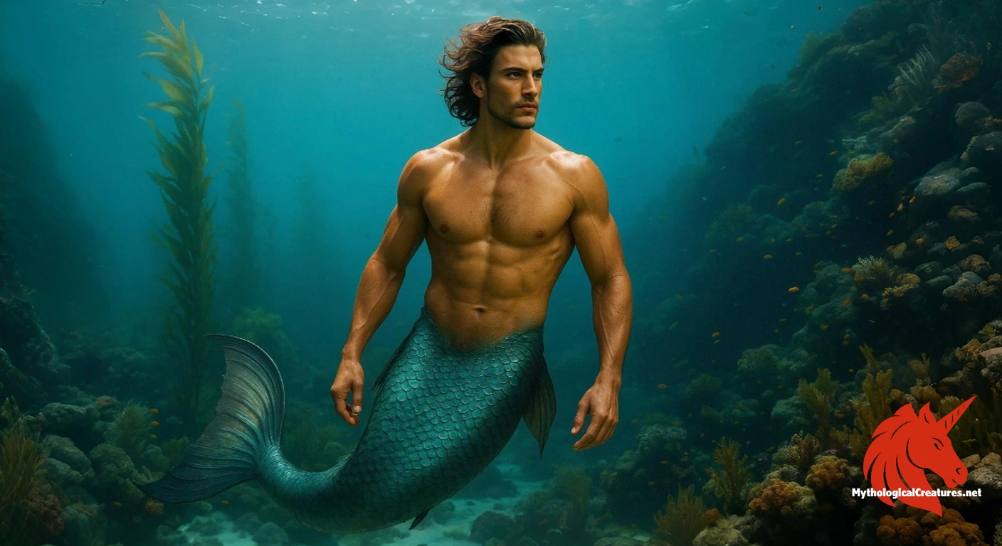 Merman - Represents the mystery of the deep sea and embodies the dual nature of beauty and monstrosity Merman - Represents the mystery of the deep sea and embodies the dual nature of beauty and monstrosity