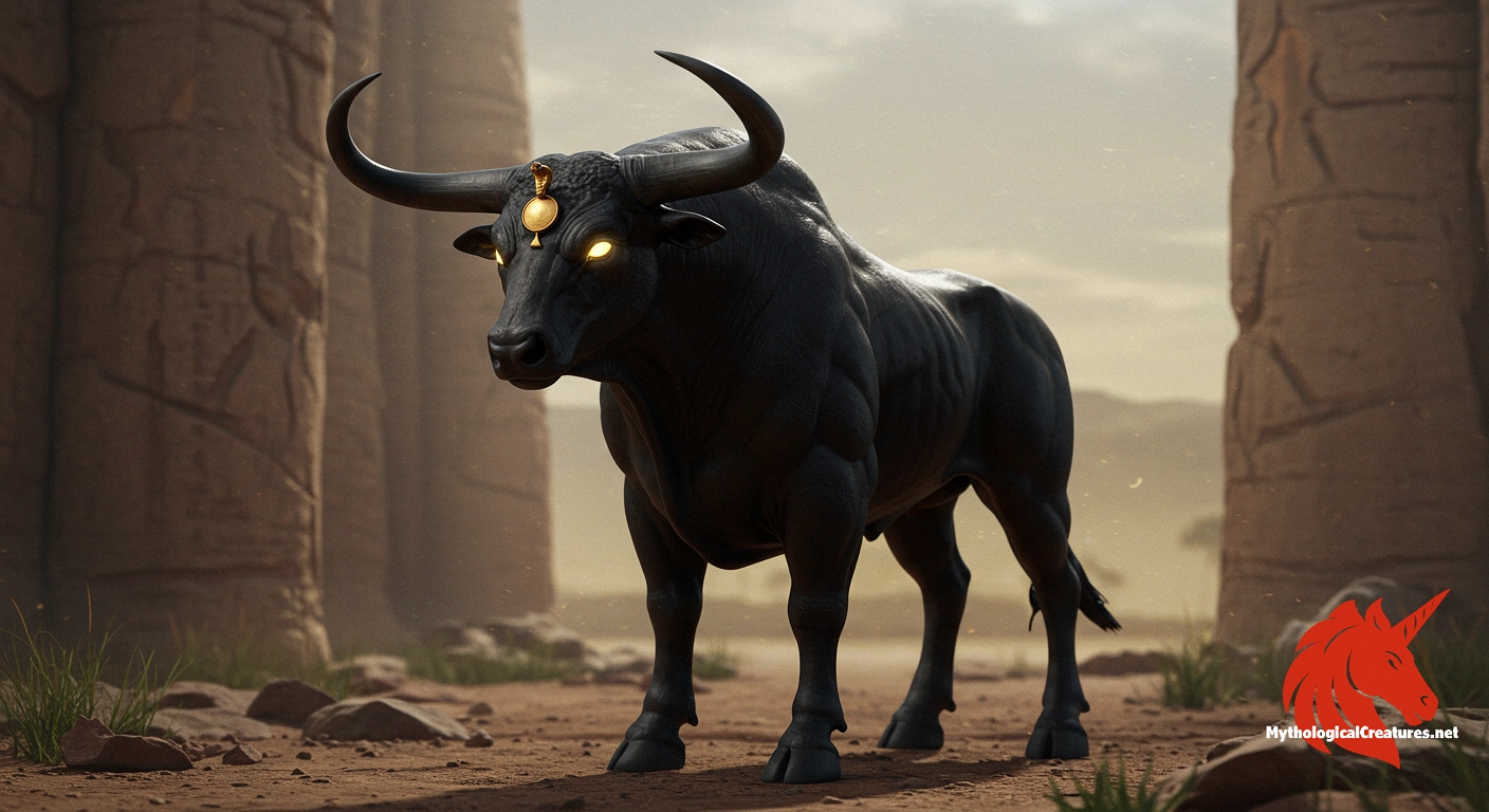 Mnevis - Played a pivotal role in the solar cult and was revered as a divine oracle, second only to the Apis bull.