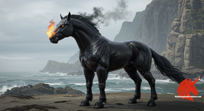 Depiction of Morvarc'h Discover another mythical creature