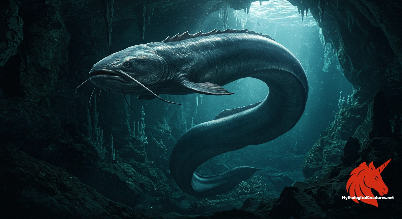 Namazu - Namazu symbolizes the untamed forces of nature; when unrestrained, its violent thrashing is believed to cause catastrophic earthquakes, underscoring the interplay between chaos and divine order. Namazu - Namazu symbolizes the untamed forces of nature; when unrestrained, its violent thrashing is believed to cause catastrophic earthquakes, underscoring the interplay between chaos and divine order.