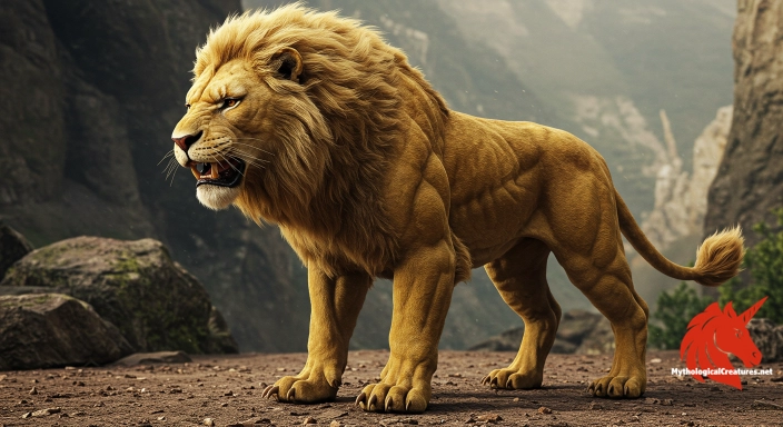 Depiction of Nemean lion Discover another mythical creature