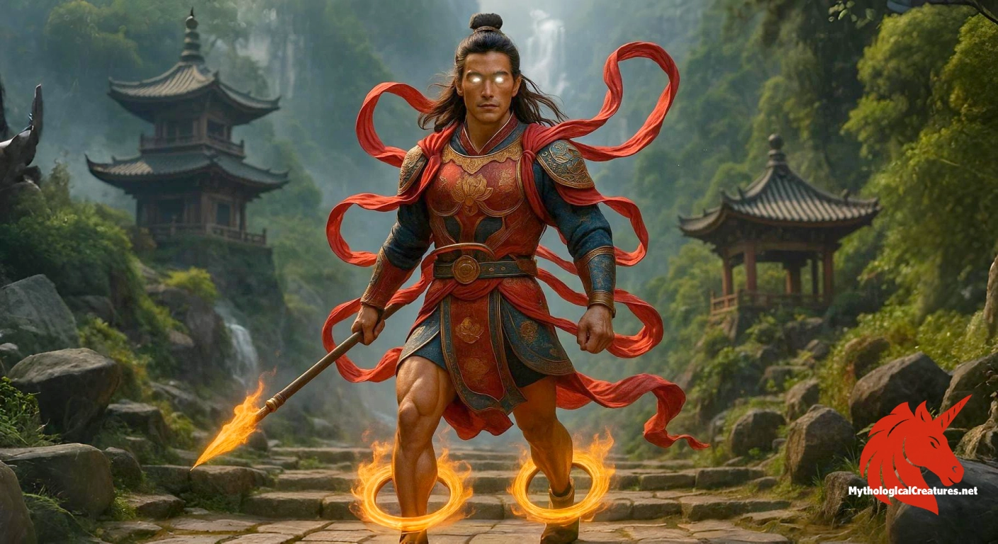 Nezha - Nezha is celebrated for his defiance against evil, symbolising youthful rebellion and the triumph of justice. Nezha - Nezha is celebrated for his defiance against evil, symbolising youthful rebellion and the triumph of justice.