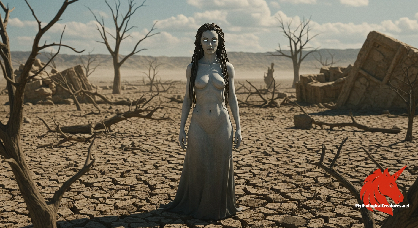 Nüba - Nüba embodies the natural cycle of drought, serving as a personification of water scarcity in ancient Chinese belief systems. Nüba - Nüba embodies the natural cycle of drought, serving as a personification of water scarcity in ancient Chinese belief systems.
