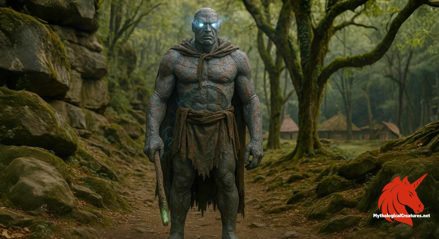 Nun'Yunu'Wi - Embodies the duality of supernatural might and unexpected vulnerability, serving as a cautionary tale in Cherokee lore.