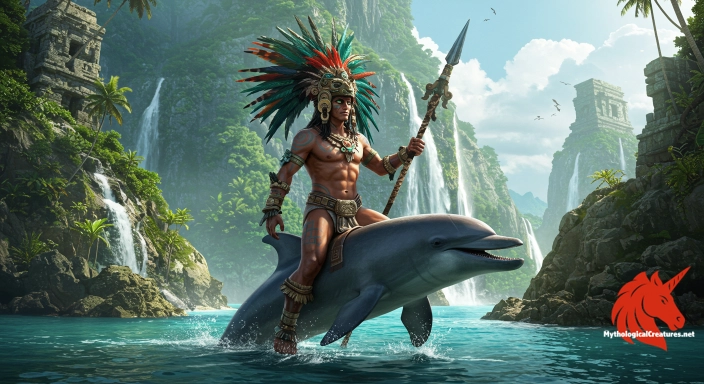 Depiction of Opochtli Discover another mythical creature