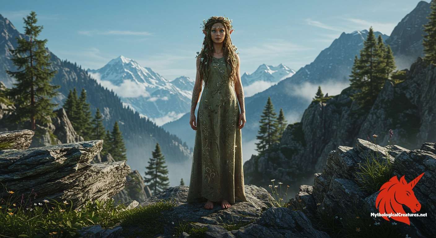 Oread - Oreads embody the wild and untamed beauty of nature, linking the divine with the natural world.