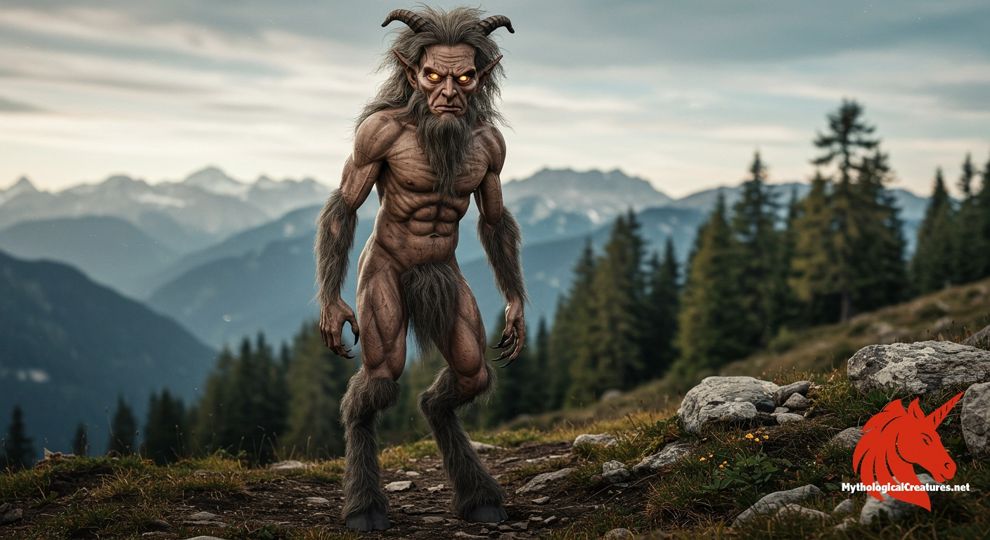 Ork - Embodies the dual nature of protection and mischief in alpine legends.