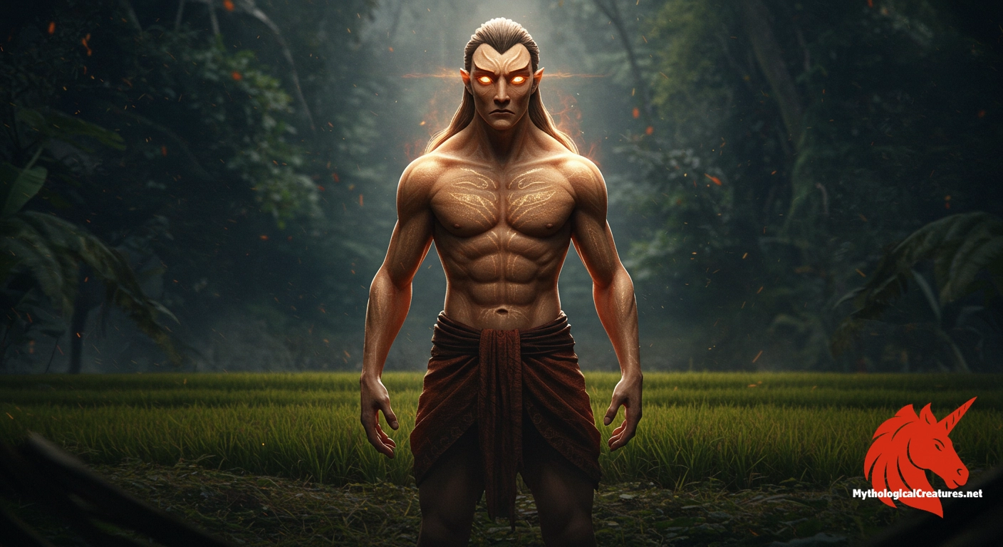 Panam Ningthou - A key deity in Sanamahism, symbolising the link between nature, agriculture, and divine fire. Panam Ningthou - A key deity in Sanamahism, symbolising the link between nature, agriculture, and divine fire.