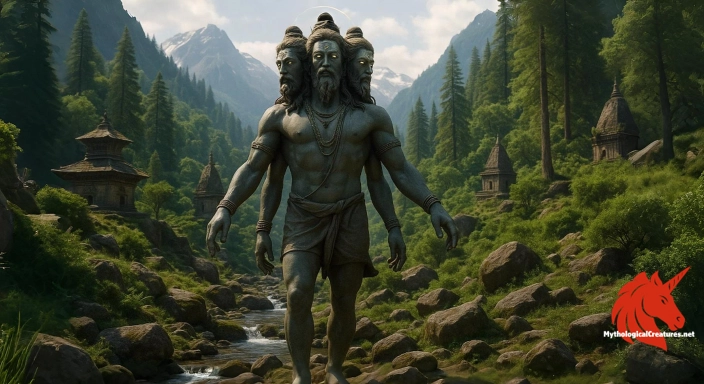 Depiction of Pashupati Discover another mythical creature