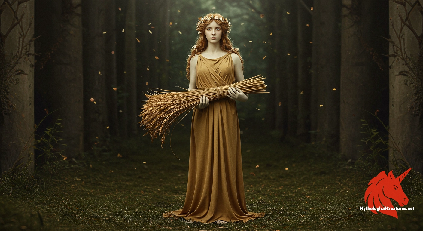Persephone - Represents the cyclical nature of life and death and is central to agrarian rituals promising rebirth and a happy afterlife. Persephone - Represents the cyclical nature of life and death and is central to agrarian rituals promising rebirth and a happy afterlife.