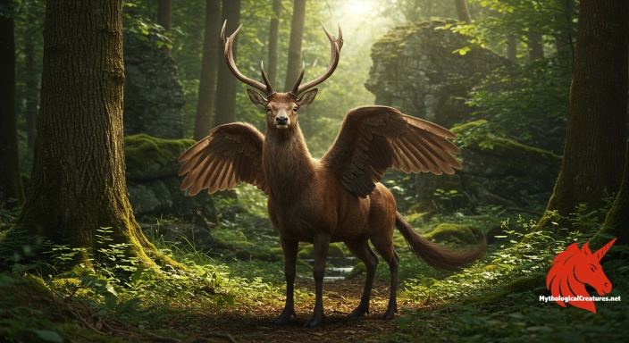 Depiction of Peryton Discover another mythical creature