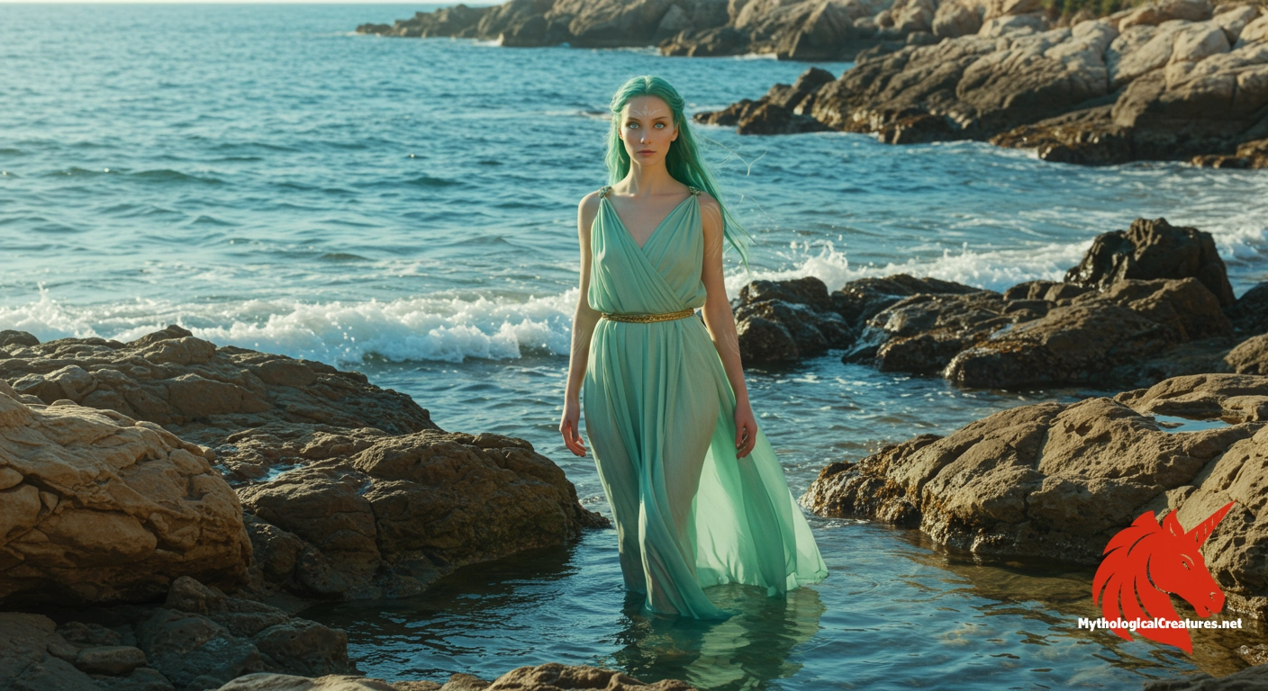 Plexaure - Plexaure represents the overlapping identities in Greek myth, as she is recognised both as an Oceanid and a Nereid, reflecting the rich tapestry of water deities in ancient Greece.
