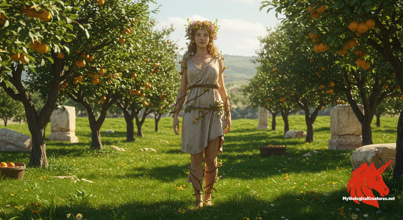 Pomona - Symbolises the bounty of nature and the nurturing aspects of orchards in Roman culture.