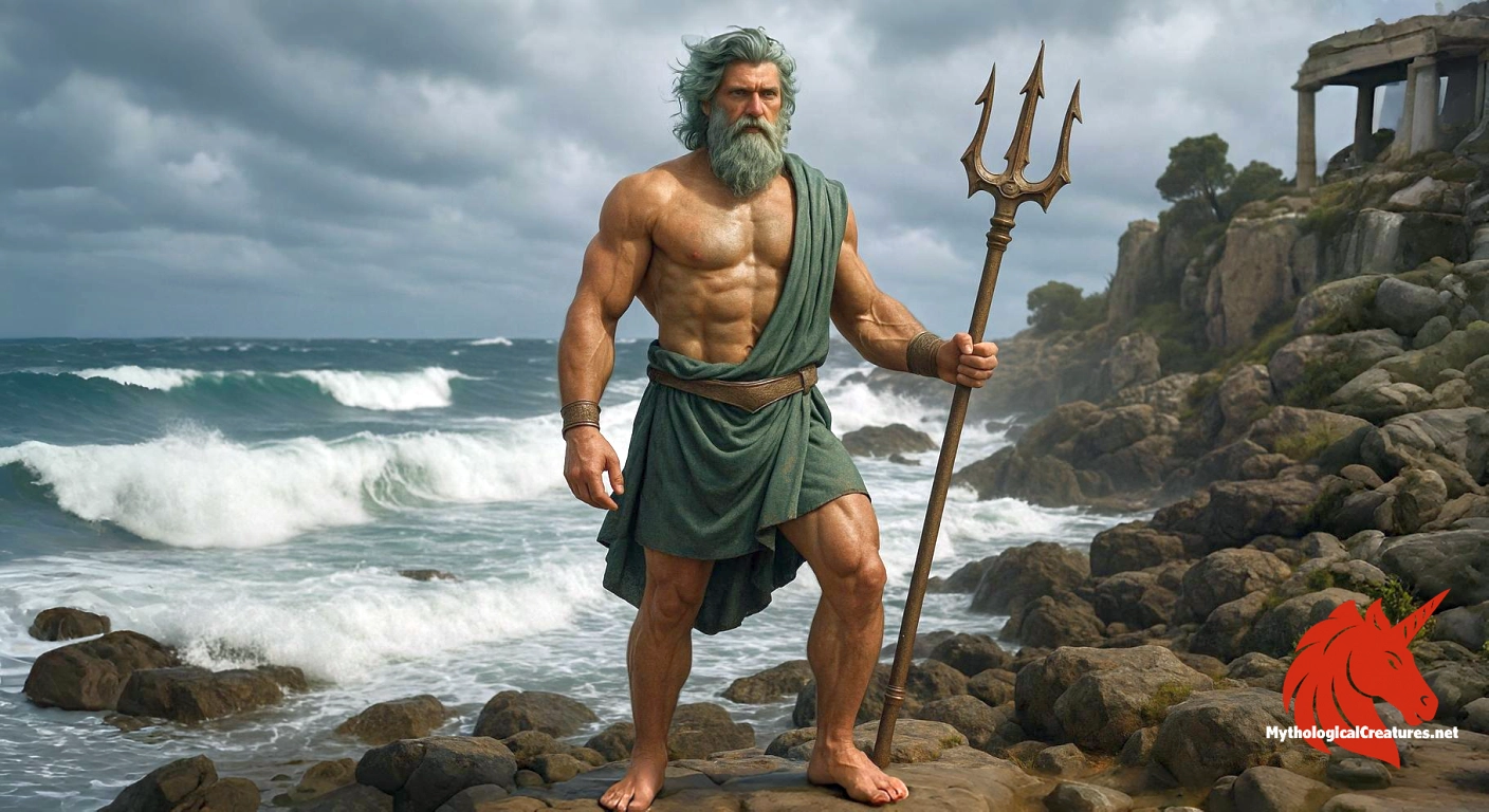 Poseidon - A major Olympian deity revered for his control over the sea and his influential role in Greek culture and city patronage