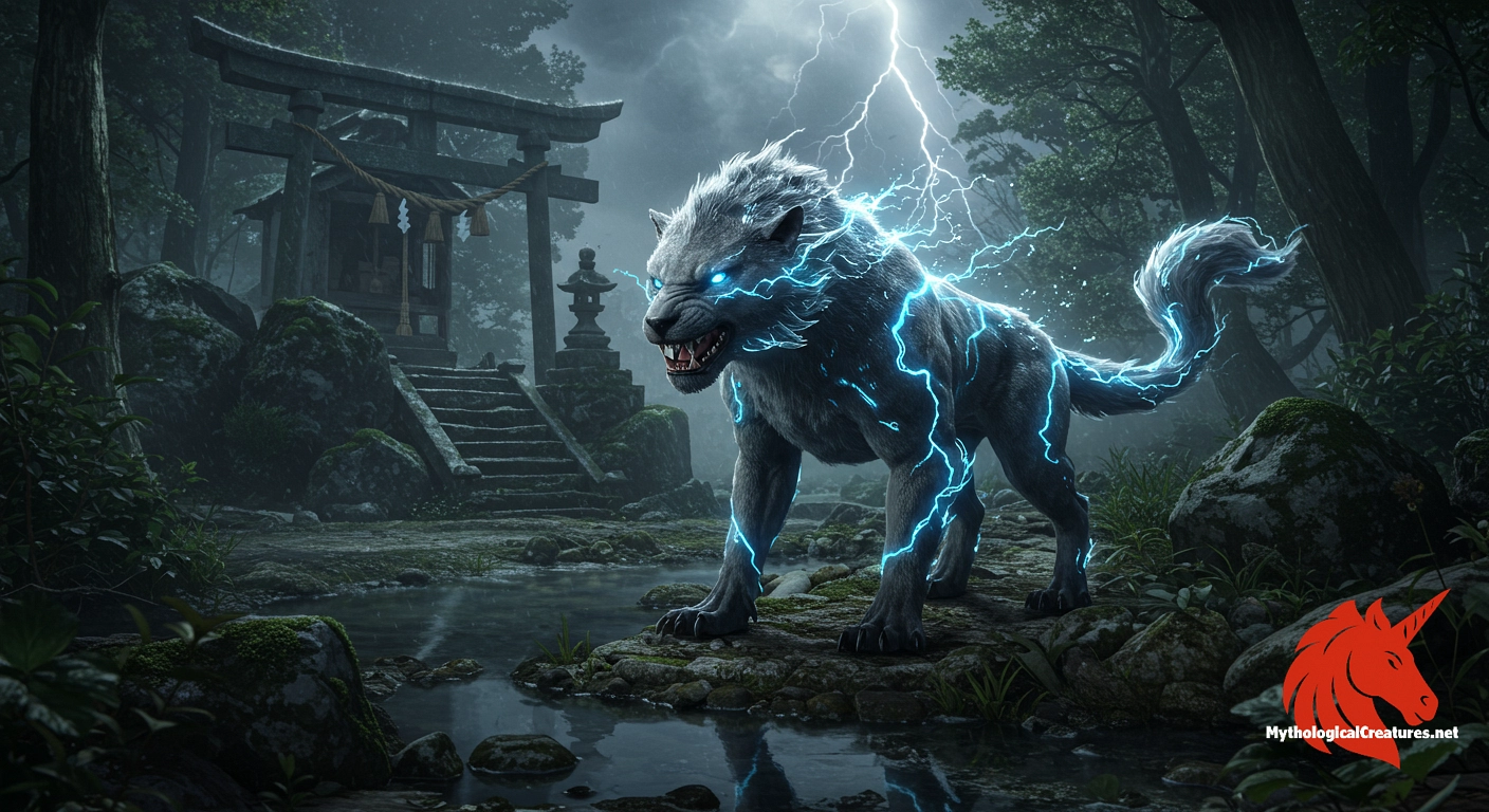 Raijū - Represents the raw power and unpredictability of thunderstorms in Japanese folklore Raijū - Represents the raw power and unpredictability of thunderstorms in Japanese folklore