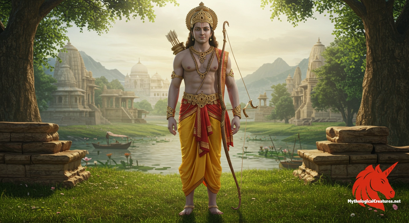 Rama - Embodies dharma and the ideal human; his story explores duty, morality, and righteousness Rama - Embodies dharma and the ideal human; his story explores duty, morality, and righteousness