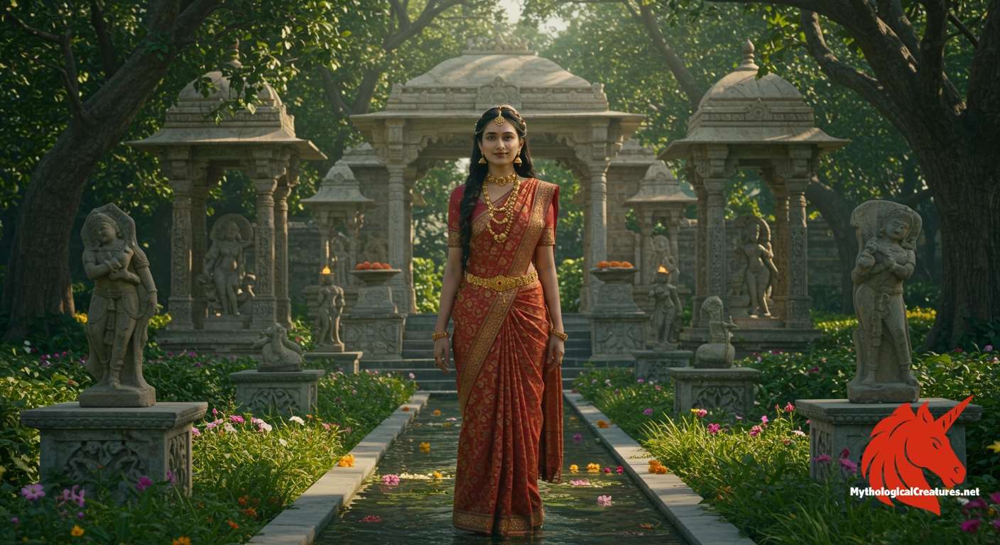 Rati: Goddess of love, desire, and sensuality; consort and assistant of ...