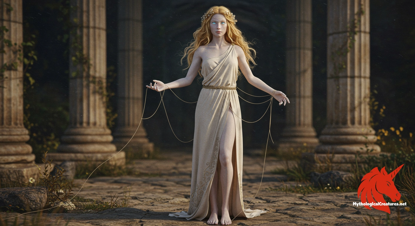 Rhapso - Represents the interconnectedness of life, fate, and the art of sewing, reflecting ancient Greek cultural values regarding birth and destiny.